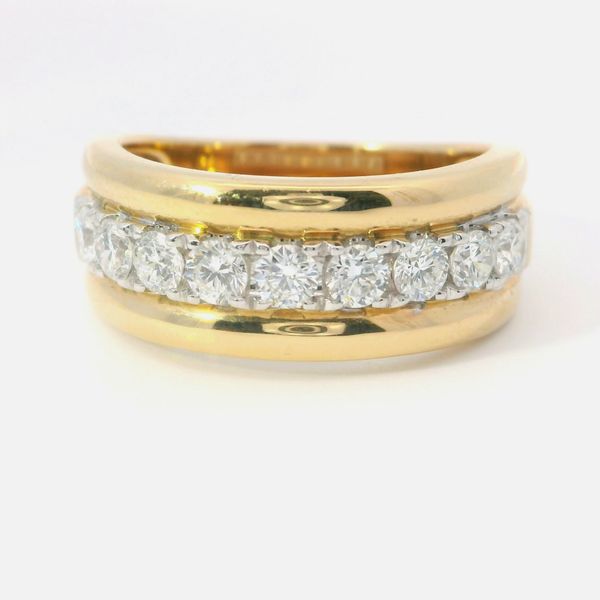 14K Yellow Gold Lab-Grown Diamond Channel Fashion Ring (0.72 CTW) Bradley's Jewelers Jacksonville, NC