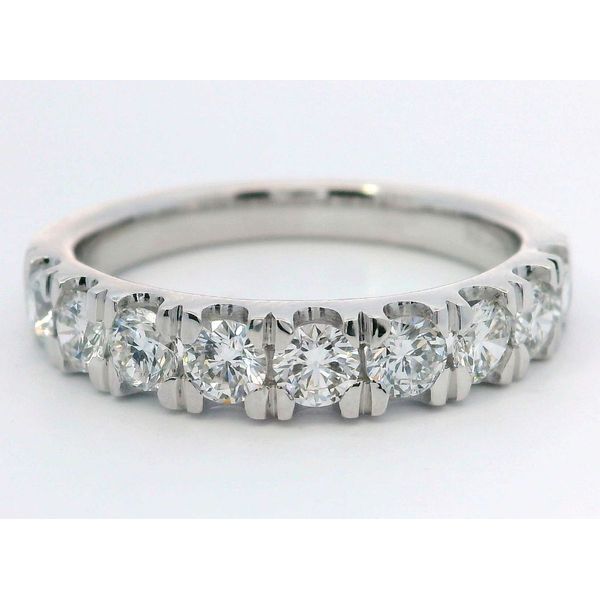 14K White Gold 1.00 CTW Lab-Grown Diamond Prong-Set Fashion Ring Bradley's Jewelers Jacksonville, NC