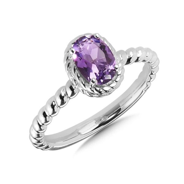 Sterling Silver Amethyst Birthstone Ring Bradley's Jewelers Jacksonville, NC