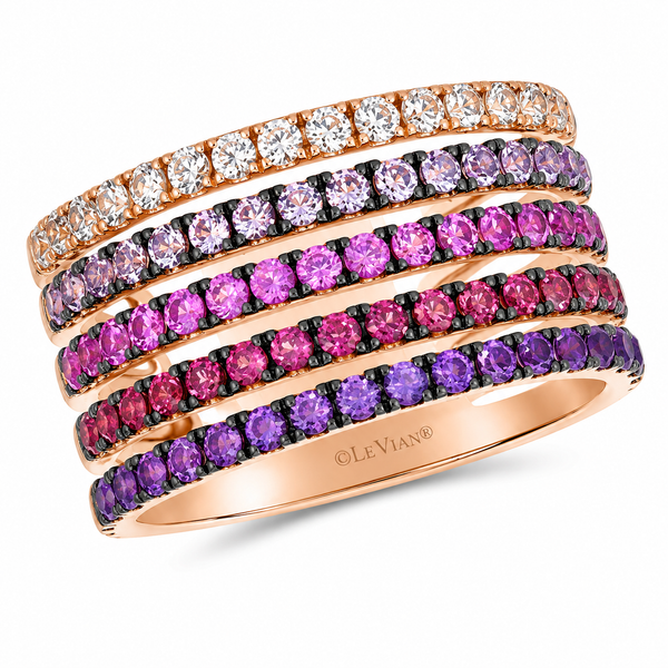Le Vian Devotion Ombre Gemstone Ring in 14K Strawberry Gold Bradley's Jewelers Jacksonville, NC