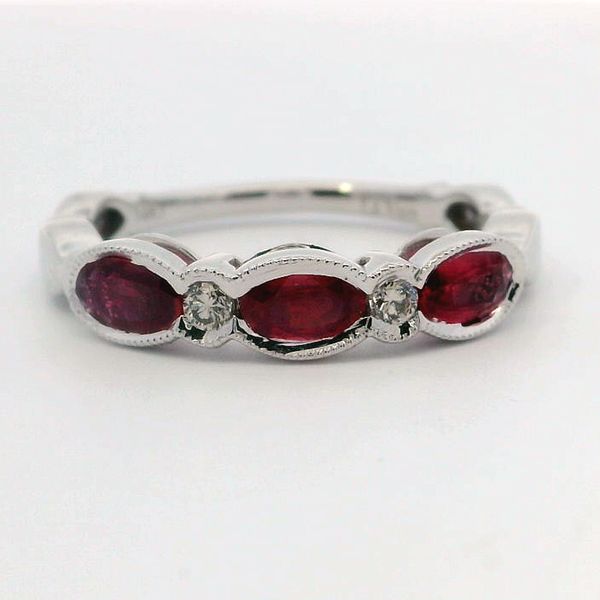 Le Vian® Passion Ruby® and Vanilla Diamond® Ring in 14K Vanilla Gold® Bradley's Jewelers Jacksonville, NC