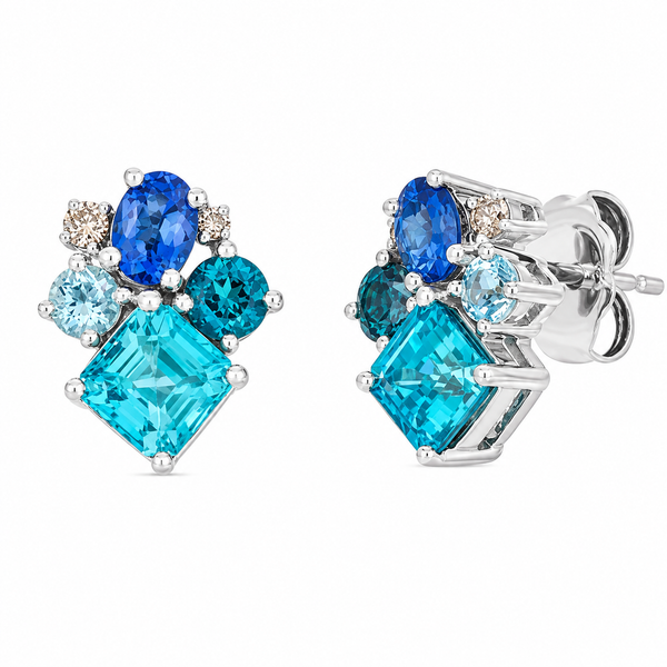 LeVian® Serenity Blueberry Zircon™ Multi Gem Earrings Bradley's Jewelers Jacksonville, NC