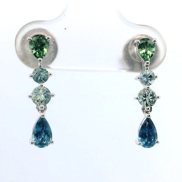 Le Vian® Montana Sapphire Ombré™ Earrings in 14K Vanilla Gold® Bradley's Jewelers Jacksonville, NC