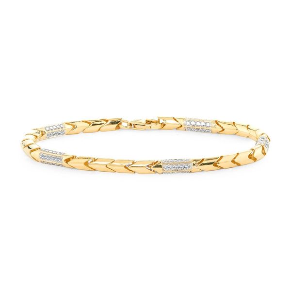 14K Yellow Gold 1.00CTW Round Diamond Bracelet Bradley's Jewelers Jacksonville, NC