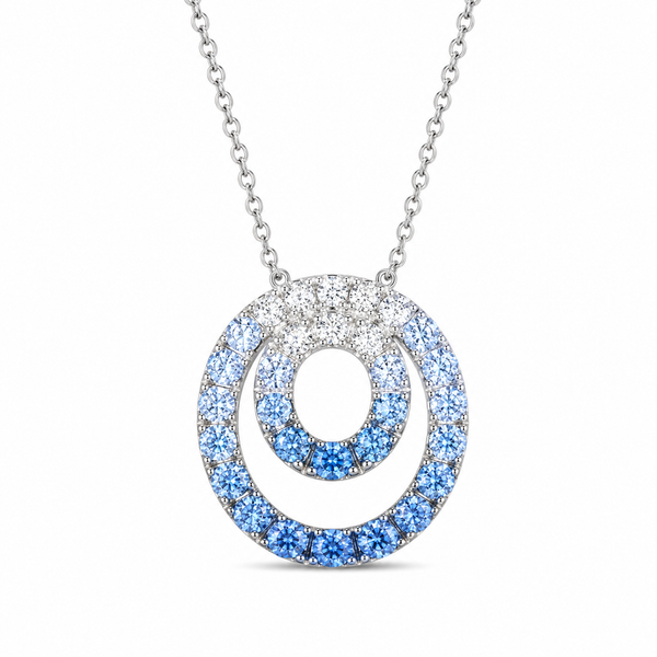 LeVian American Southwest Denim Ombre Pendant Vanilla Gold Bradley's Jewelers Jacksonville, NC