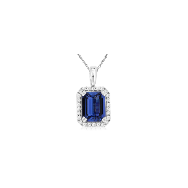 14K Yellow Gold Emerald Tanzanite & Diamond Pendant 2.80 CTW | Bradley's Jewelers Bradley's Jewelers Jacksonville, NC
