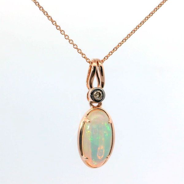 Le Vian® Neopolitan Opal® and Nude Diamond™ Pendant in 14K Strawberry Gold® Bradley's Jewelers Jacksonville, NC