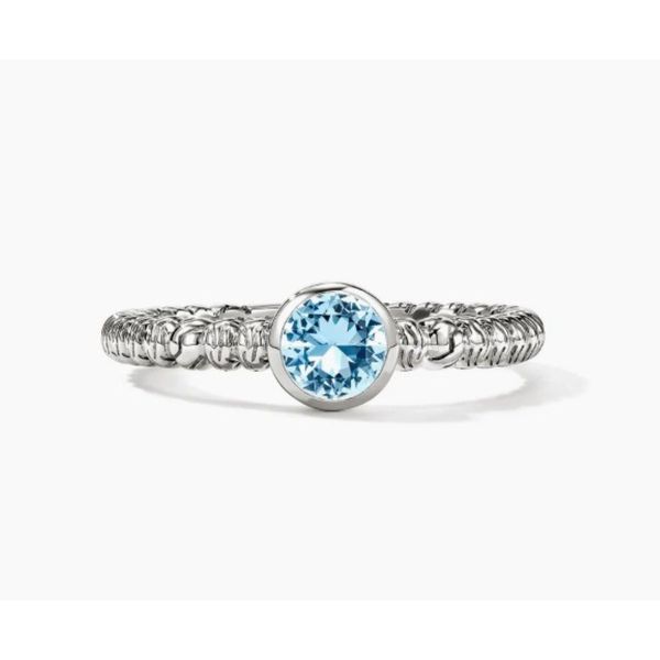 John Hardy Heishi Silver Ring with Swiss Blue Topaz Bradley's Jewelers Jacksonville, NC