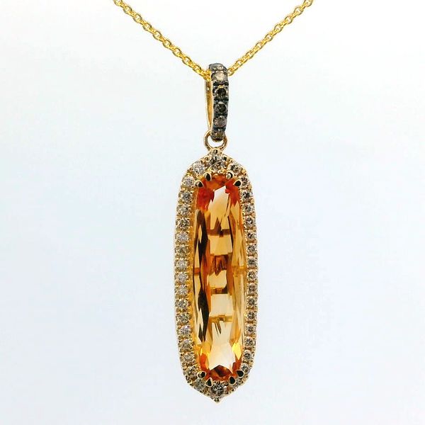 Le Vian® Cinnamon Citrine®, Chocolate Diamond® and Nude Diamond™ Pendant in 14K Honey Gold™ Bradley's Jewelers Jacksonville, NC