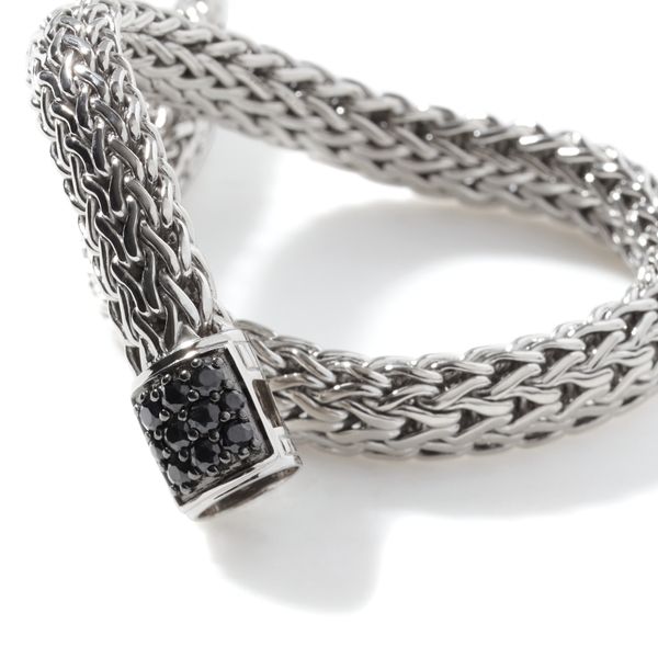 John Hardy Sterling Silver Black Sapphire Classic Chain Bracelet Image 3 Bradley's Jewelers Jacksonville, NC