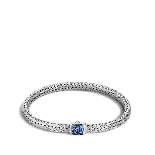 John Hardy Icon Sterling Silver Blue Sapphire Lava Bracelet Bradley's Jewelers Jacksonville, NC