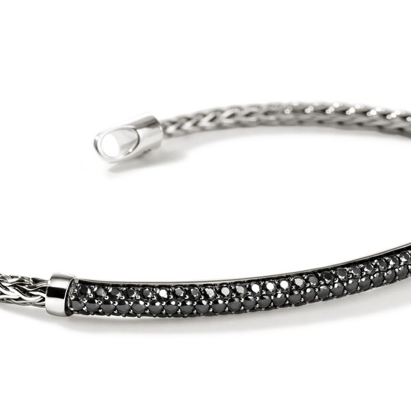 John Hardy Essentials Sterling Silver Black Sapphire Bracelet 2.55mm Image 4 Bradley's Jewelers Jacksonville, NC