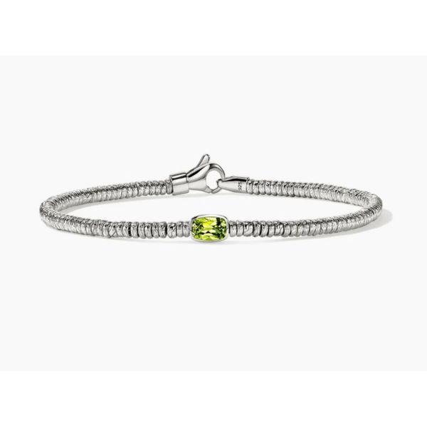 John Hardy Heishi Silver Rondel Bracelet with Peridot Bradley's Jewelers Jacksonville, NC