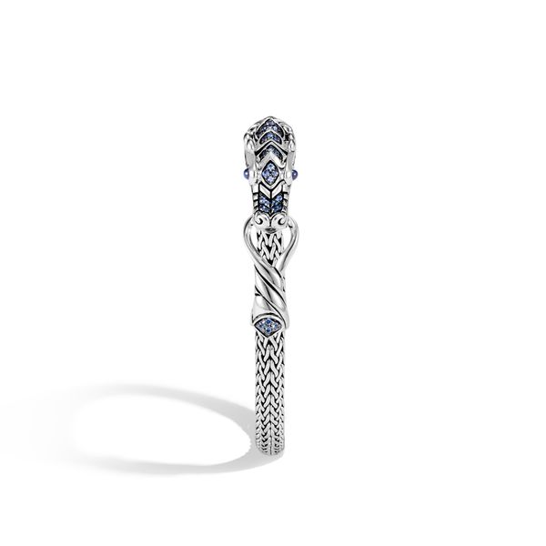 John Hardy Naga Heritage Silver Bracelet with Blue Sapphires Size UM Image 5 Bradley's Jewelers Jacksonville, NC