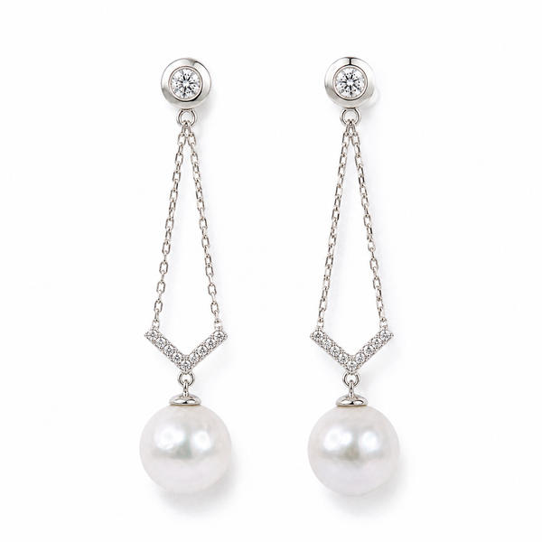 Imperial 14K Yellow Gold Dyed Grey Freshwater Pearl Stud Earrings Bradley's Jewelers Jacksonville, NC