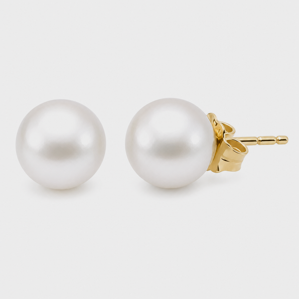 Imperial 14K Yellow Gold 4mm Freshwater Cultured Pearl Stud Earrings Bradley's Jewelers Jacksonville, NC