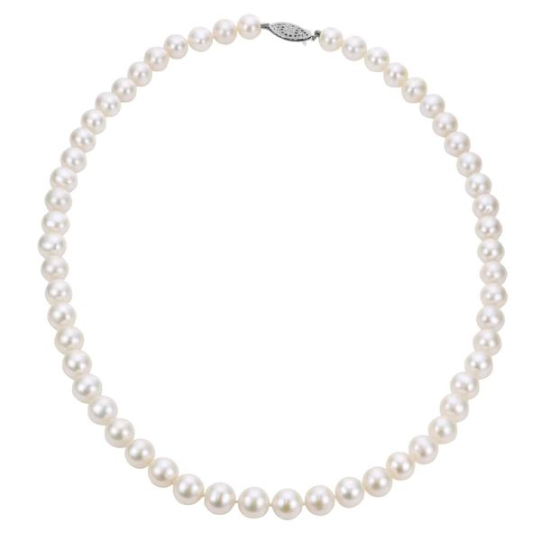 Imperial Sterling Silver 6–6.5mm Freshwater Cultured Pearl Strand Necklace, 18 Inches Bradley's Jewelers Jacksonville, NC
