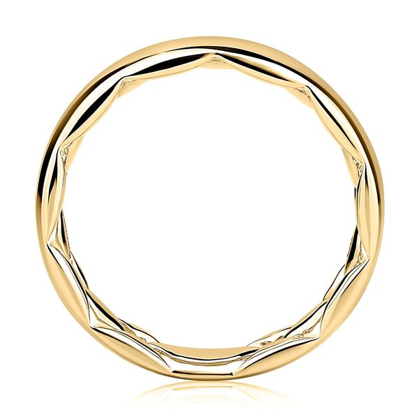 A. Jaffe 14K Yellow Gold 5.5mm Band with quilted interior Image 3 Bradley's Jewelers Jacksonville, NC