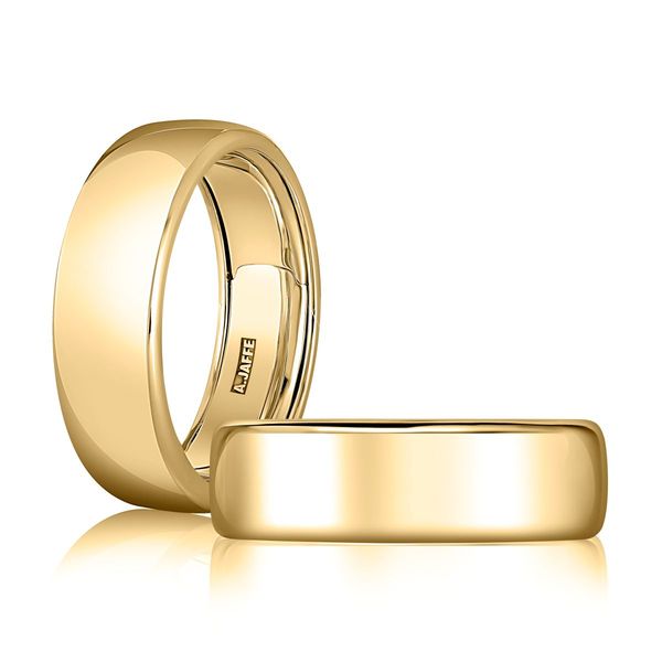 A. Jaffe 14K Yellow Gold 7mm Expandable Band | Modern Comfort Fit Design Bradley's Jewelers Jacksonville, NC