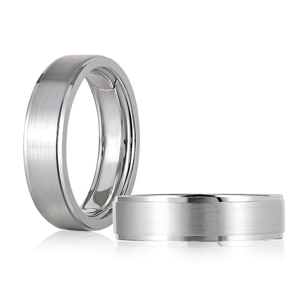 A. Jaffe 14K White Gold Expandable Band | Satin Finish Comfort Fit Bradley's Jewelers Jacksonville, NC