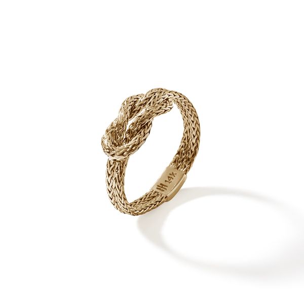 John Hardy 14K Yellow Gold Mannah Classic Chain Ring Size 8 Image 3 Bradley's Jewelers Jacksonville, NC