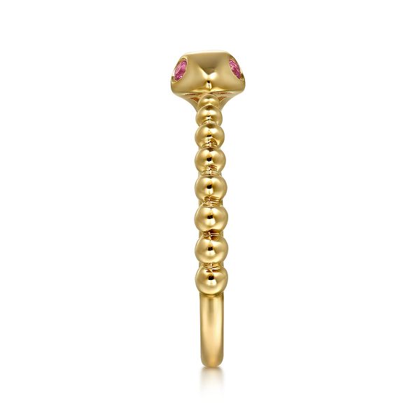 Gabriel & Co 14K Yellow Gold Bujukan & Ruby Snake Open Ring – Contemporary Collection Image 4 Bradley's Jewelers Jacksonville, NC