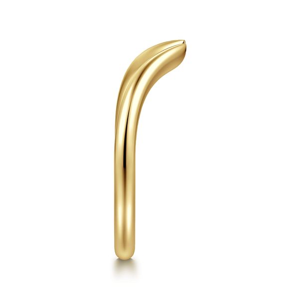 Gabriel & Co 14K Yellow Gold Curved Open Band – Contemporary Collection Image 4 Bradley's Jewelers Jacksonville, NC