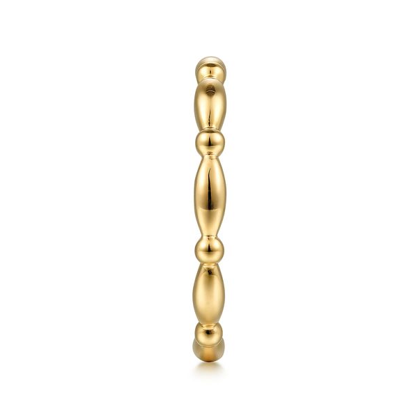 Gabriel & Co 14K Yellow Gold Elongated Bujukan Station Fashion Ring – Bujukan Collection Image 4 Bradley's Jewelers Jacksonville, NC