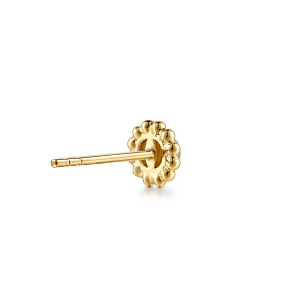 Gabriel & Co. 14K Yellow Gold Bujukan Stud Earrings Image 2 Bradley's Jewelers Jacksonville, NC