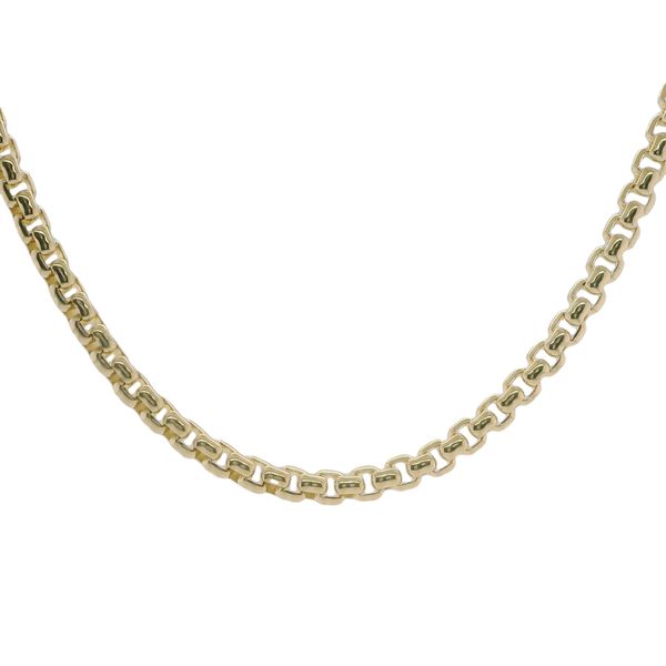 14K Yellow Gold Round Box Chain 20 Inch 2.5mm Necklace Bradley's Jewelers Jacksonville, NC