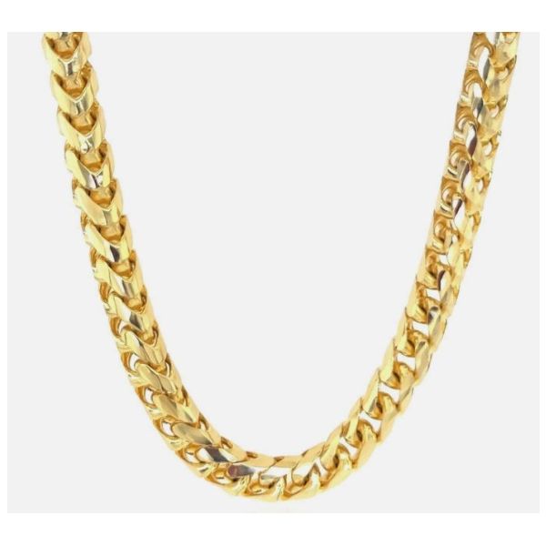 10K Yellow Gold 2.5mm Round Franco Chain Bradley's Jewelers Jacksonville, NC