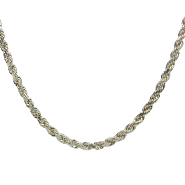 10K Yellow Gold 22 Inch Semi-Hollow Rope Chain Bradley's Jewelers Jacksonville, NC