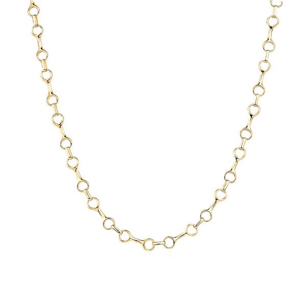 Mondrian 14K Yellow Gold Bone Chain Necklace 18