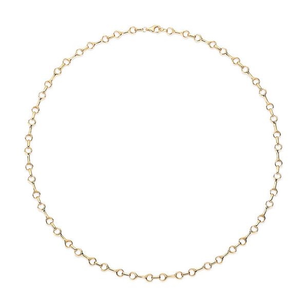 Mondrian 14K Yellow Gold Bone Chain Necklace 18