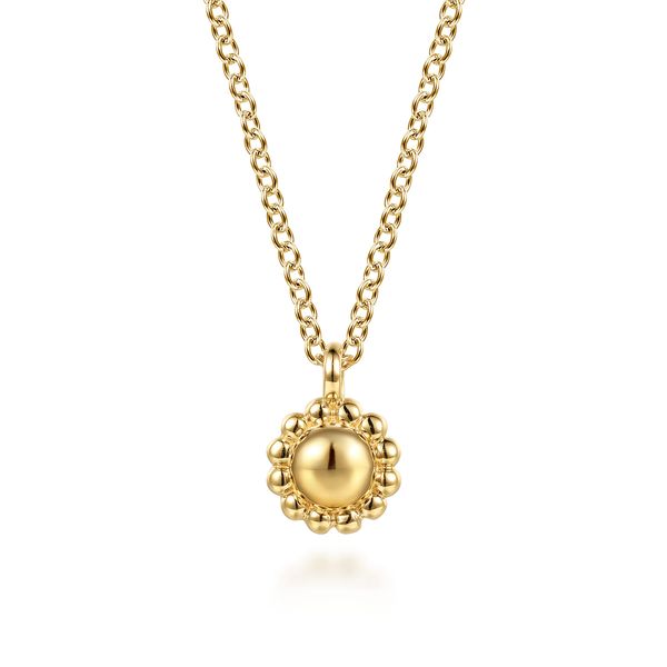 Gabriel & Co. Bujukan 14K Yellow Gold Pendant Necklace Bradley's Jewelers Jacksonville, NC