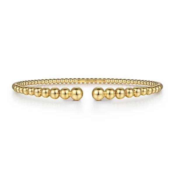 Gabriel & Co 14K Yellow Gold Bujukan Bangle – 5.75 Bradley's Jewelers Jacksonville, NC