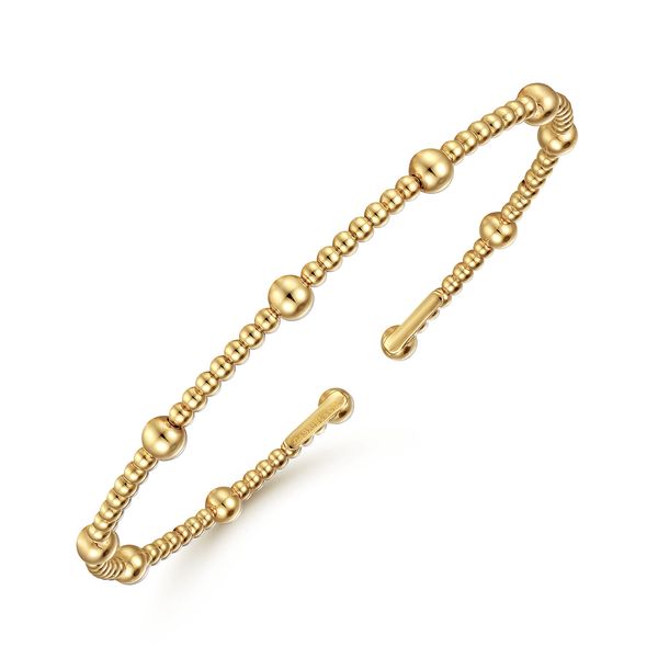Gabriel & Co 14K Yellow Gold Split Bangle – Bujukan Collection – 5.75 Image 2 Bradley's Jewelers Jacksonville, NC