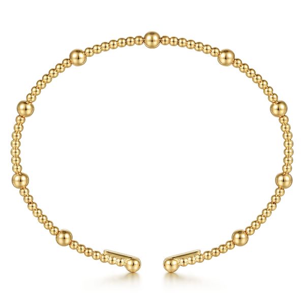 Gabriel & Co 14K Yellow Gold Split Bangle – Bujukan Collection – 5.75 Image 3 Bradley's Jewelers Jacksonville, NC