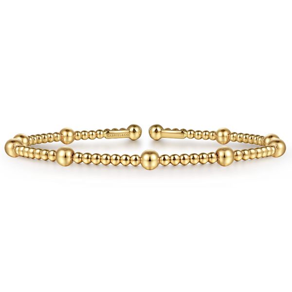 Gabriel & Co 14K Yellow Gold Split Bangle – Bujukan Collection – 5.75 Bradley's Jewelers Jacksonville, NC