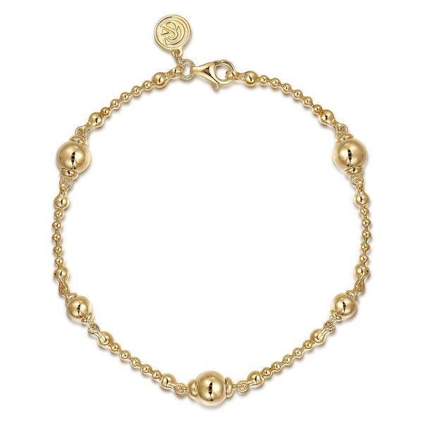 Gabriel & Co 14K Yellow Gold Bujukan Bead Bracelet – 7