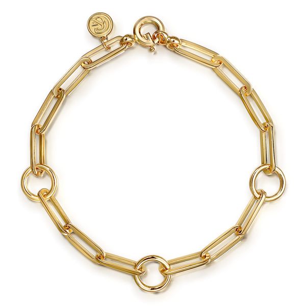 Gabriel & Co 14K Yellow Gold Link Chain Bracelet Bradley's Jewelers Jacksonville, NC