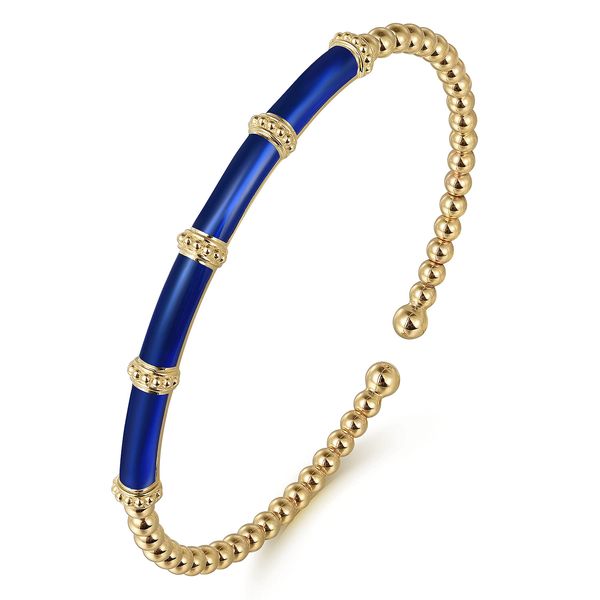 Gabriel & Co. 14K Yellow Gold Bujukan Bangle Bracelet Image 2 Bradley's Jewelers Jacksonville, NC