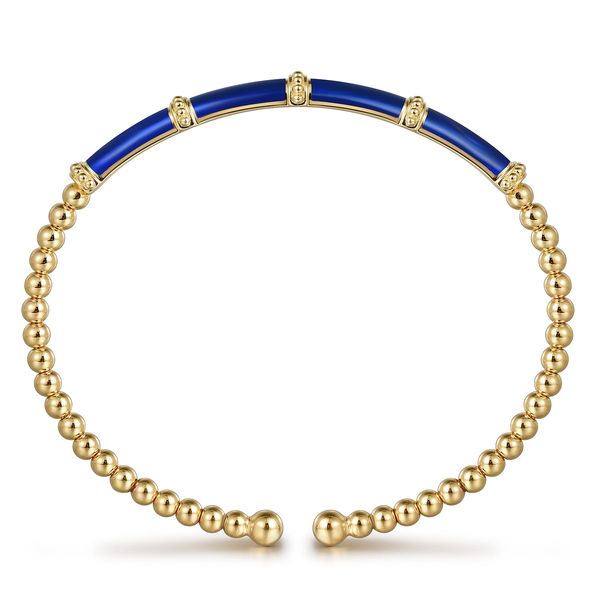Gabriel & Co. 14K Yellow Gold Bujukan Bangle Bracelet Image 3 Bradley's Jewelers Jacksonville, NC