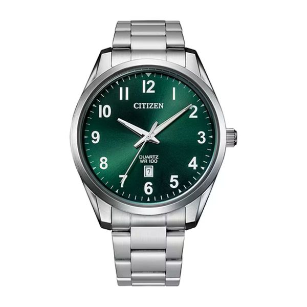 Citizen Men's Quartz Watch | Green Dial Stainless Steel Bracelet Bradley's Jewelers Jacksonville, NC
