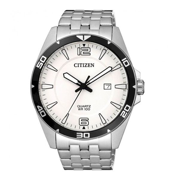 Men’s Quartz Stainless Steel Watch | Silver Dial Classic Design Bradley's Jewelers Jacksonville, NC