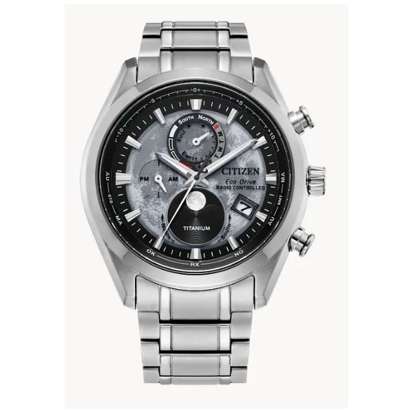 Citizen Tsuki-yomi A-T Eco-Drive Super Titanium Watch 43mm Bradley's Jewelers Jacksonville, NC