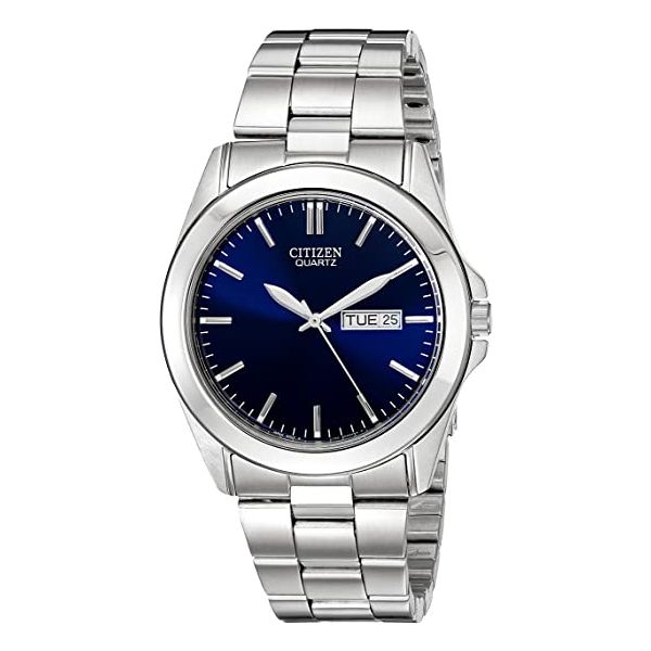 Citizen Men’s Quartz Watch | Blue Dial Stainless Steel Day-Date 40mm Bradley's Jewelers Jacksonville, NC