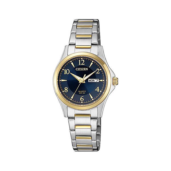 Citizen Men’s Quartz Watch | Blue Dial Silver & Gold-Tone Two-Tone Design Bradley's Jewelers Jacksonville, NC