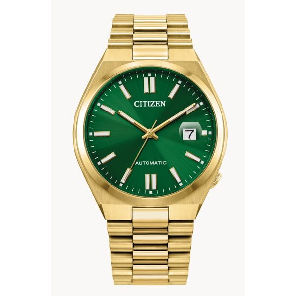 Citizen Tsuyosa Automatic Gold Tone Watch 40mm Bradley's Jewelers Jacksonville, NC