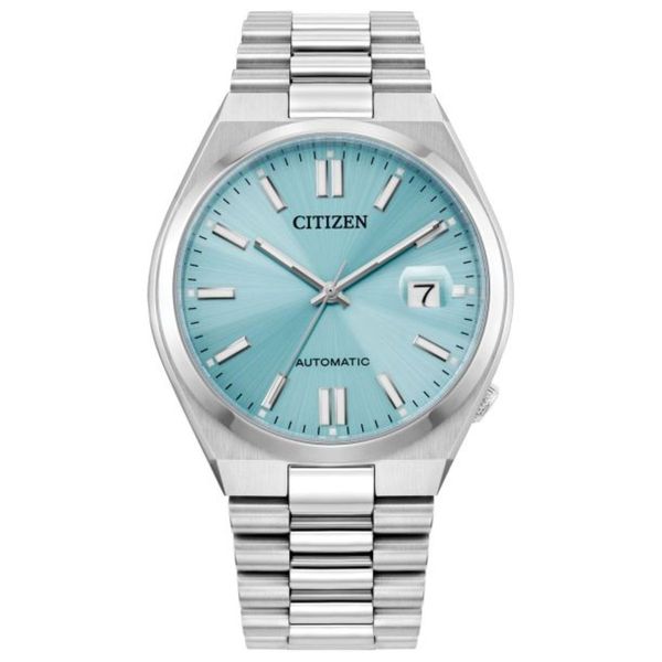 Citizen TSUYOSA Automatic NJ015 Sky Blue Dial Stainless Steel Watch Bradley's Jewelers Jacksonville, NC